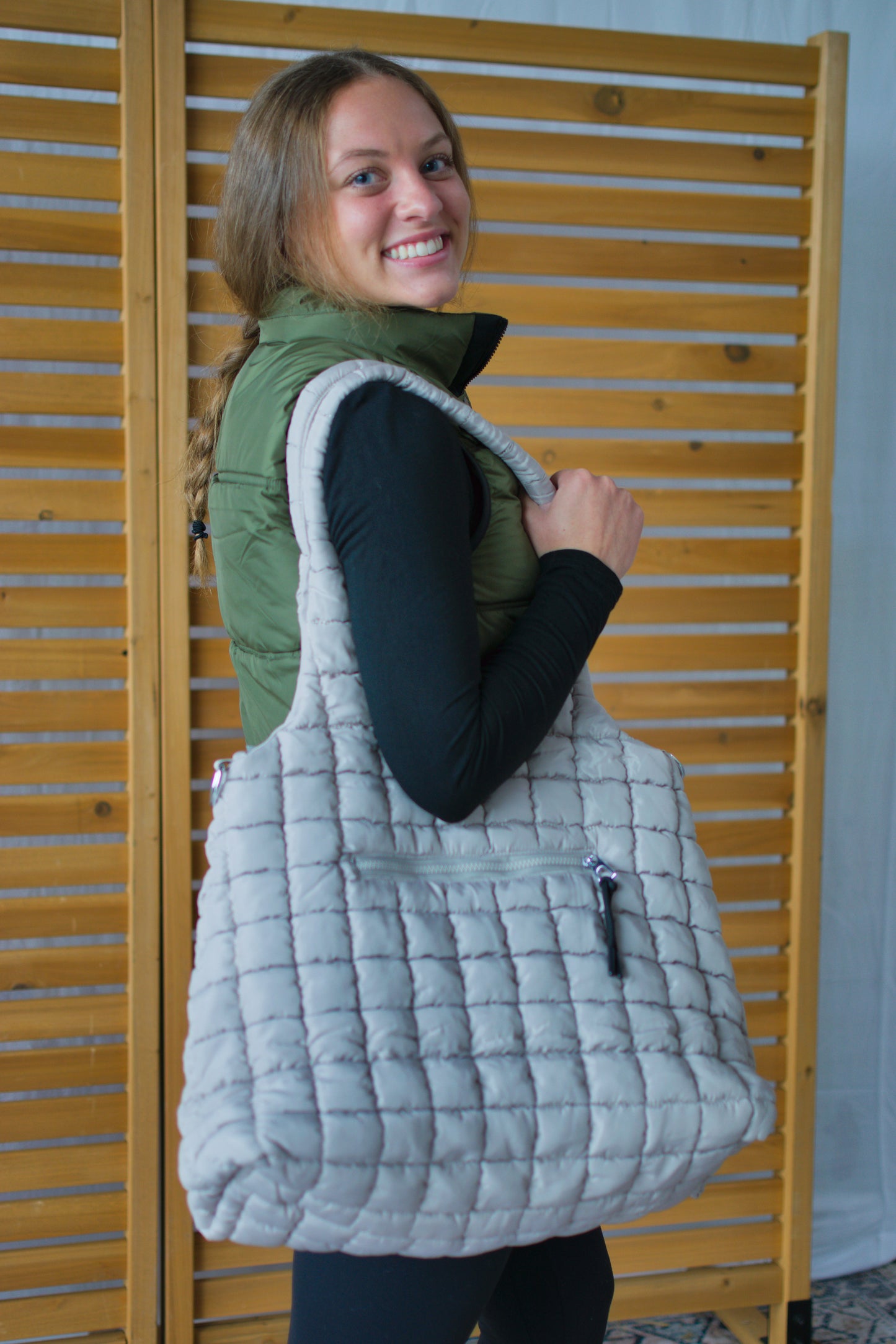 Rectangle Quilted Shoulder Bag