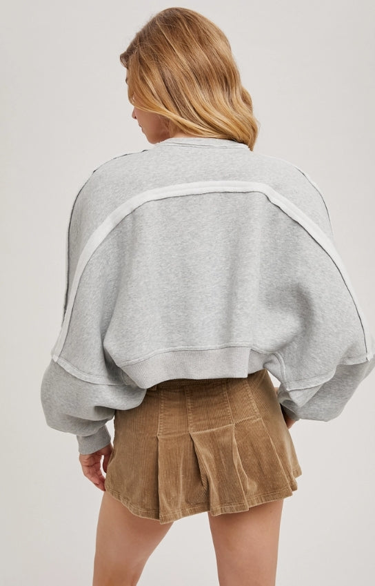 Inner Fleece Shrug Knit Cardigan
