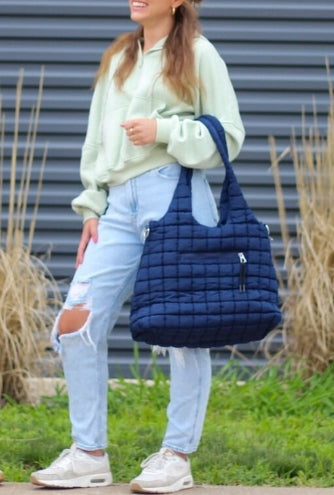 Rectangle Quilted Shoulder Bag