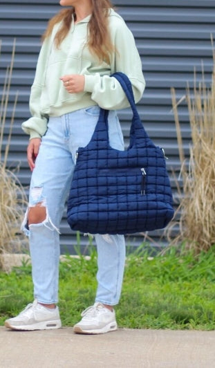 Rectangle Quilted Shoulder Bag
