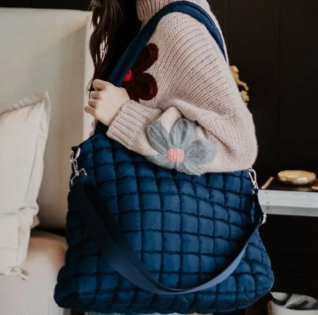 Rectangle Quilted Shoulder Bag
