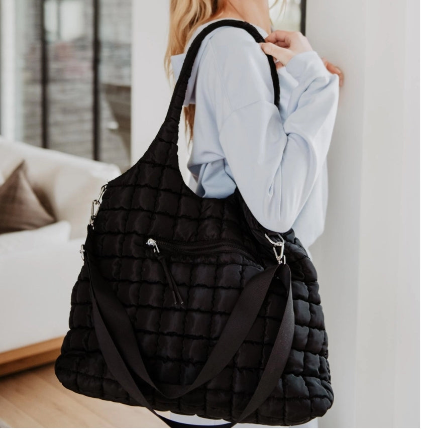 Rectangle Quilted Shoulder Bag