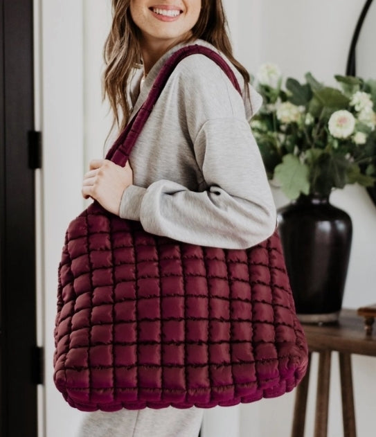 Rectangle Quilted Shoulder Bag
