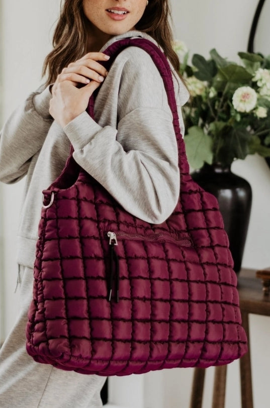 Rectangle Quilted Shoulder Bag