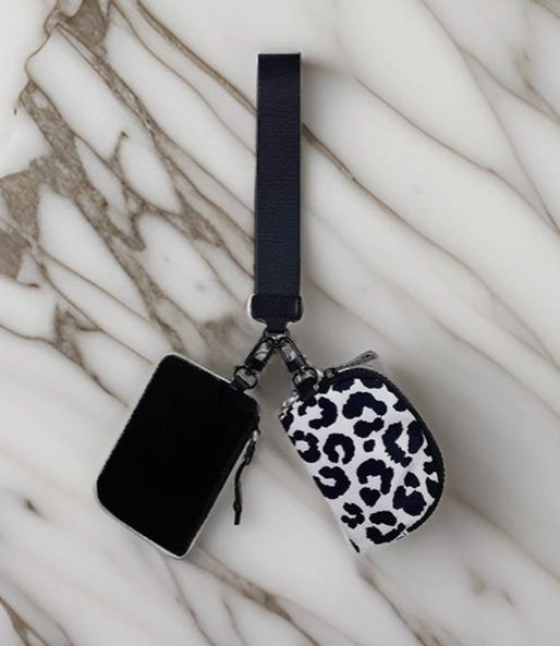 Nylon Dual Pouch Wristlet