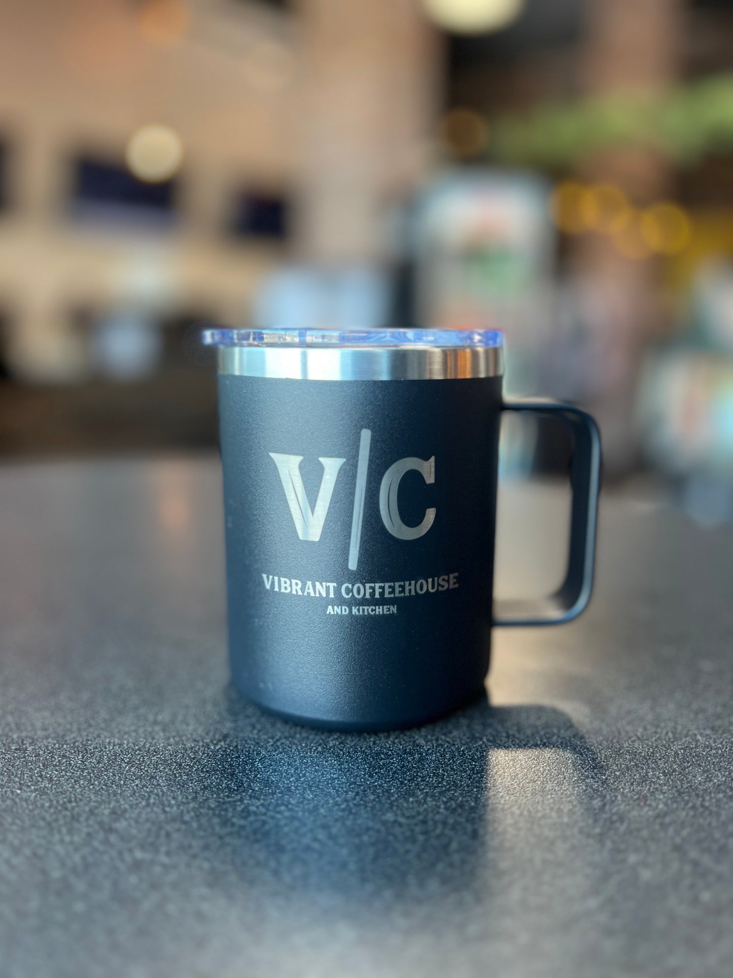 V/C Stainless Steel Mug 12 oz