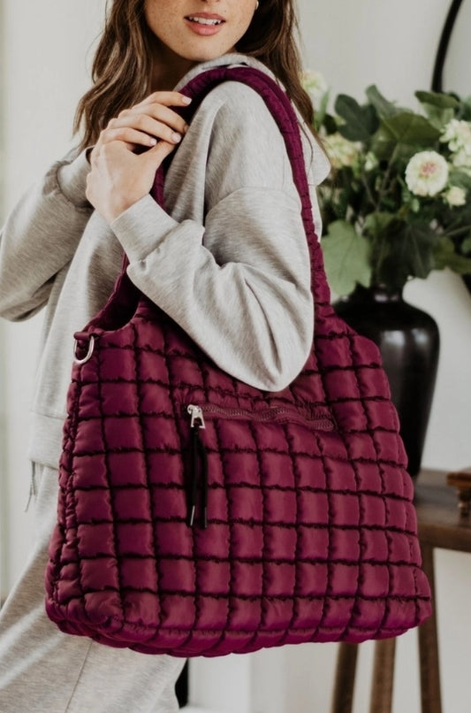 Rectangle Quilted Shoulder Bag