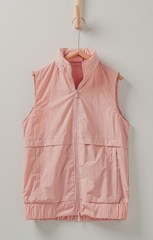 Lightweight Zip Up Vest with Hood