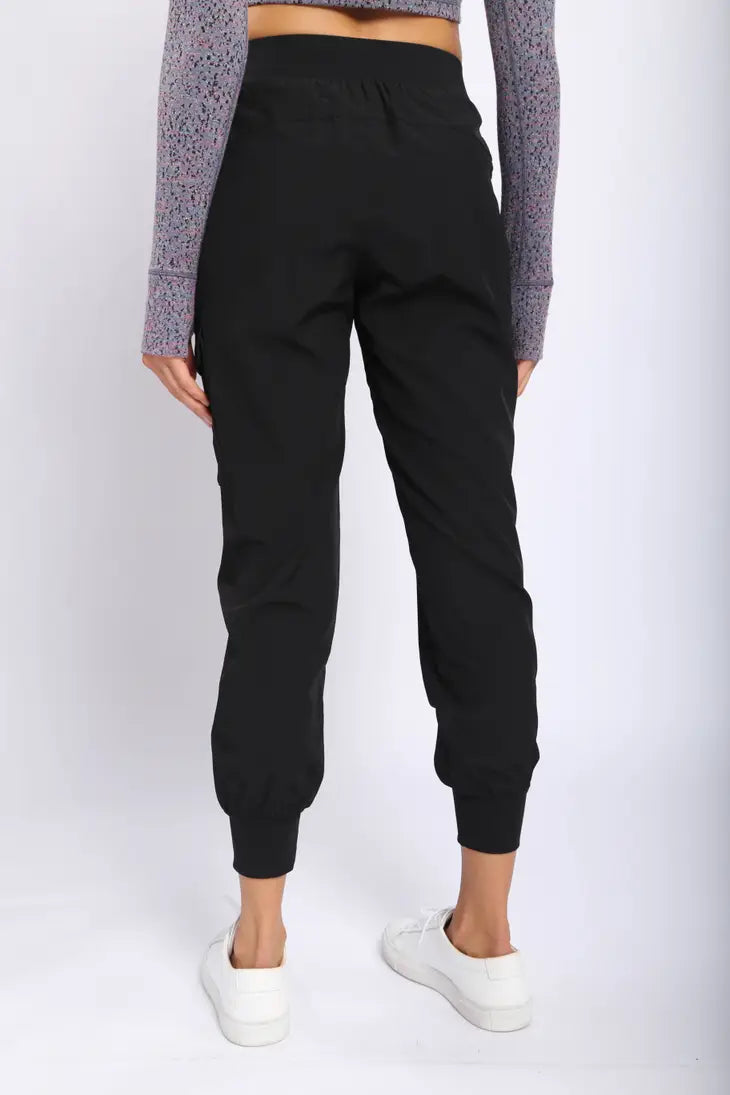 High Waisted Capri Active Jogger Black