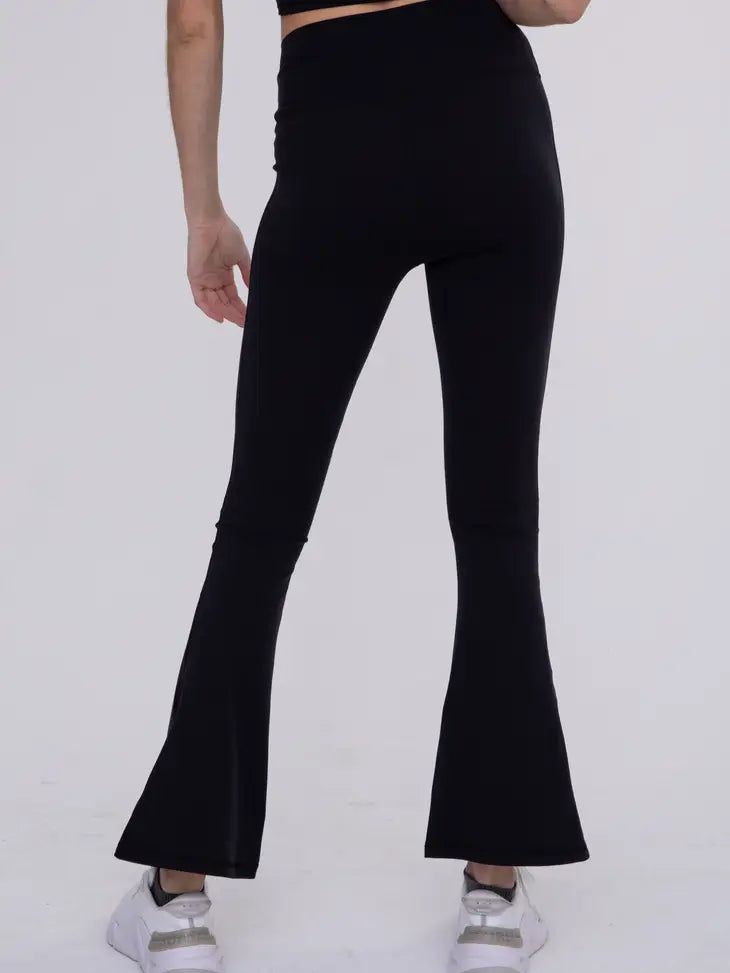 High Waist Flare Leggings Black